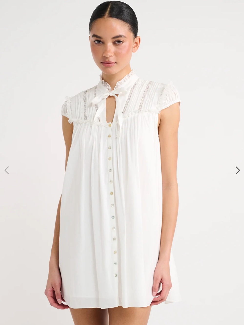 NWT Rumored Olive Grove Mini Dress White